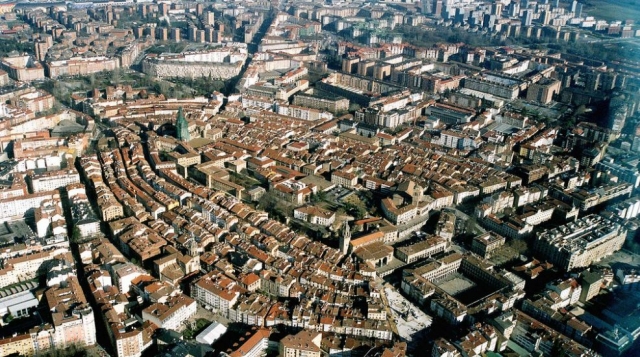 La ciudad de Vitoria desde el cielo
